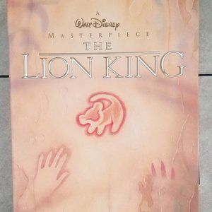 Disney's The Lion King Exclusive 1995 Deluxe Video Ed. Videocassette, Lithograph